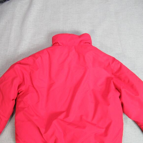 Vintage LL Bean Jacket Womens Large Red Down Bomber Nylon Coat USA Made 80s Zip - Picture 6 of 12